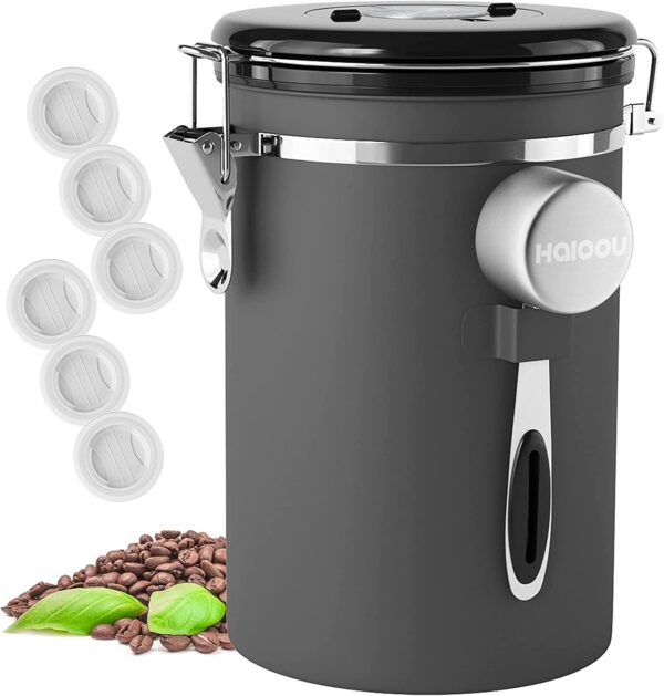 HAIOOU Airtight Stainless Canister (~1.5 lbs)